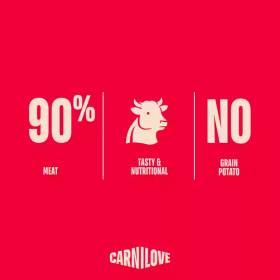 Супер премиум месно лакомство за кучета Carnilove Jerky Snack Beef с телешко месо  100 г